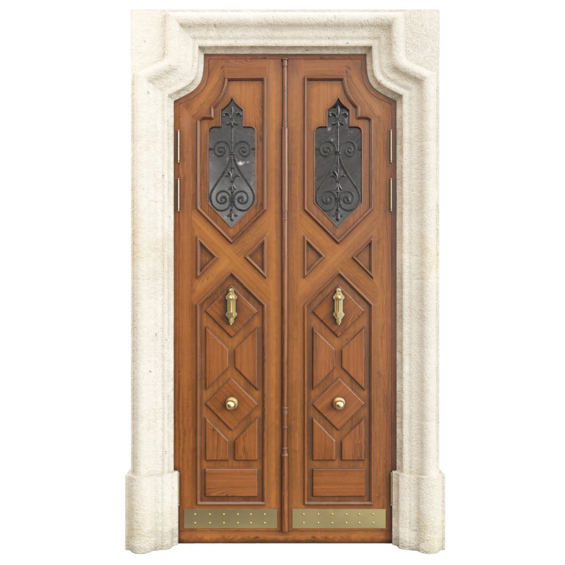 Entrance classic door 123 3D Model .c4d .max .obj .3ds .fbx .stl .blend 