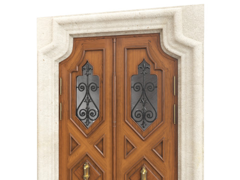 Entrance classic door 123 3D मॉडल