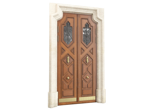 Entrance classic door 123 3D मॉडल
