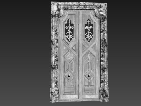 Entrance classic door 123 3D मॉडल
