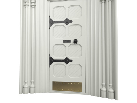 Entrance classic door 124 Modelo 3D