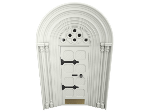 Entrance classic door 124 Modelo 3D