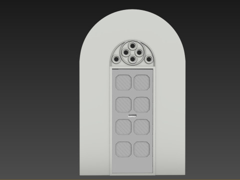 Entrance classic door 124 Modelo 3D