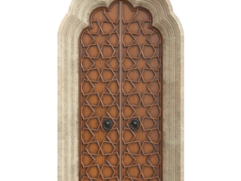 Porte d'entr&eacute;e classique 125 Modèle 3D