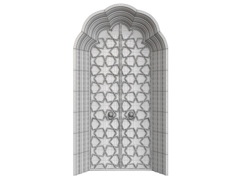 Entrance classic door 125 3D 모델