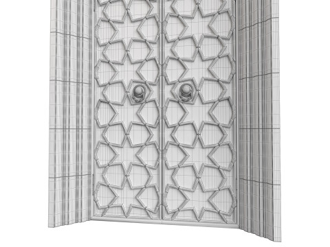 Entrance classic door 125 3D 모델