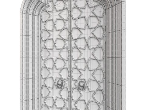 Entrance classic door 125 3D 모델
