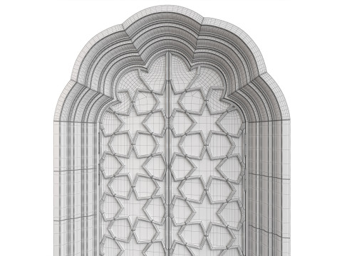 Entrance classic door 125 3D 모델