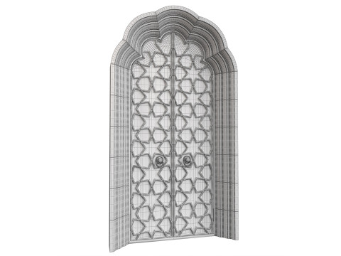 Entrance classic door 125 3D 모델