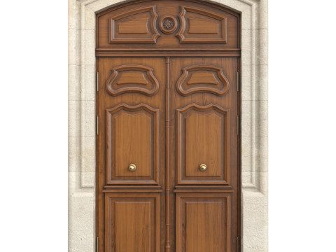 Entrance classic door 126 3D Model