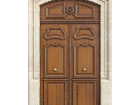 Porte d'entr&eacute;e classique 126 Modèle 3D