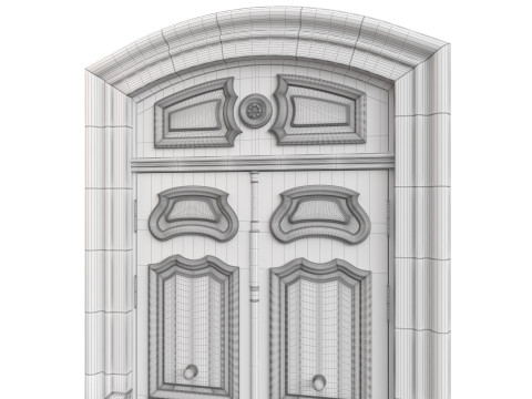 Entrance classic door 126 3D 모델