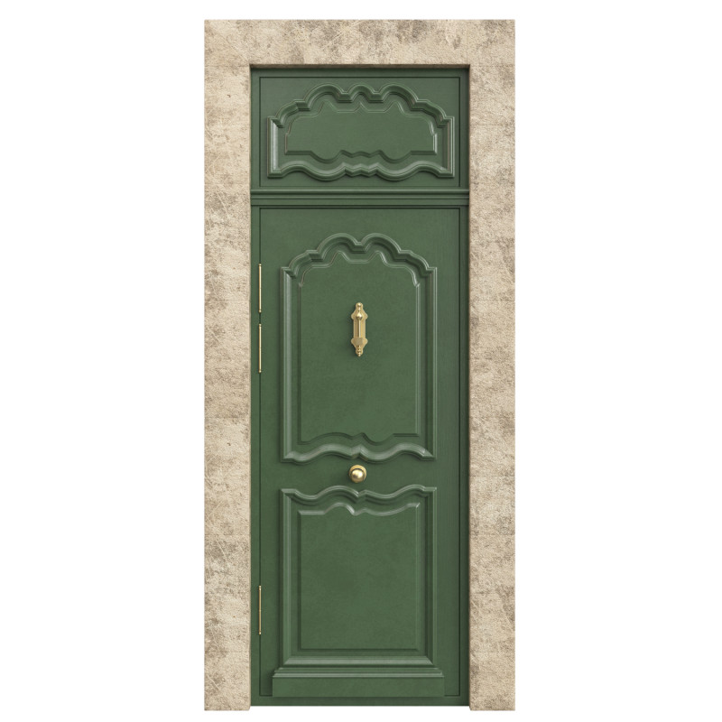 Entrance classic door 127 3D Model .c4d .max .obj .3ds .fbx .stl .blend