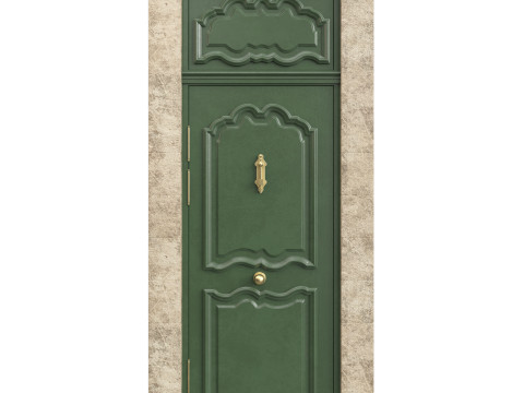 Entrance classic door 127 3D Model