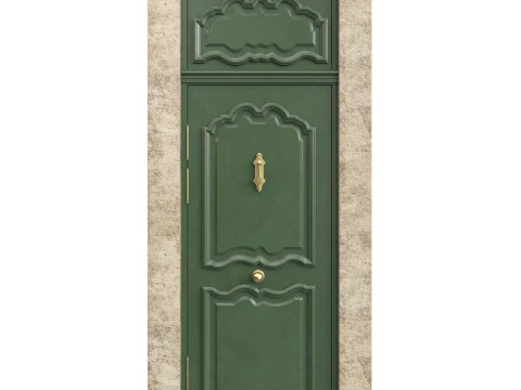 Porte d'entr&eacute;e classique 127 Modèle 3D