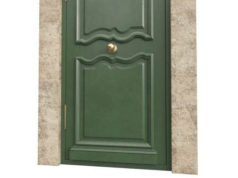 Entrance classic door 127 3D 模型