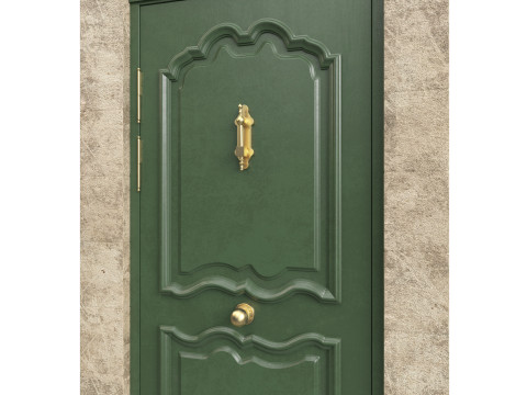 Entrance classic door 127 3D 模型