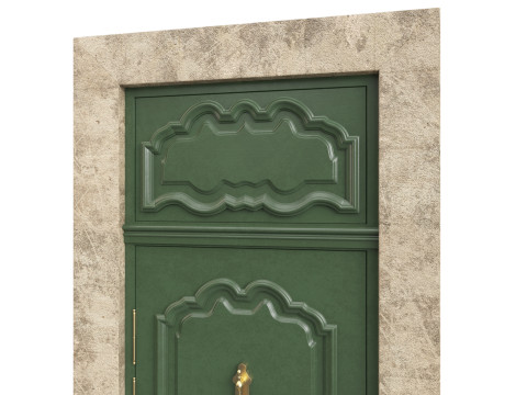Entrance classic door 127 3D 模型
