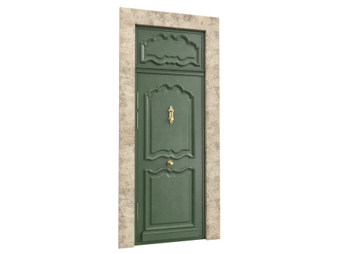 Entrance classic door 127 3D 模型