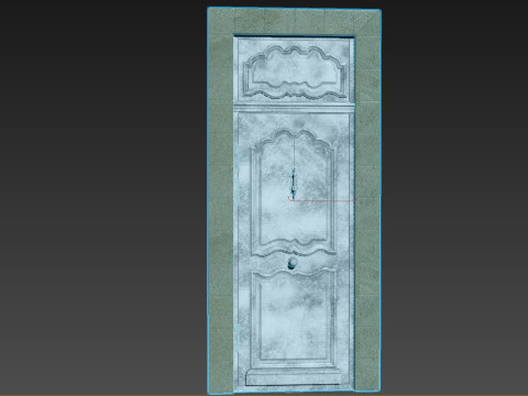 Entrance classic door 127 3D 模型