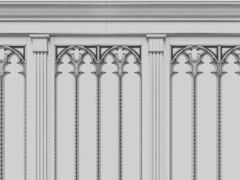 Wooden panels 24 3D Model