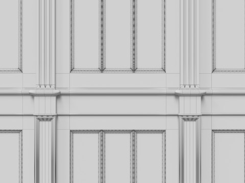 Wooden panels 24 3D 模型