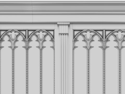 Wooden panels 25 3D Model