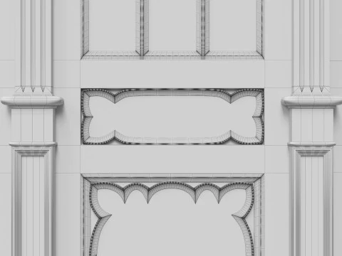 Wooden panels 25 3D Model