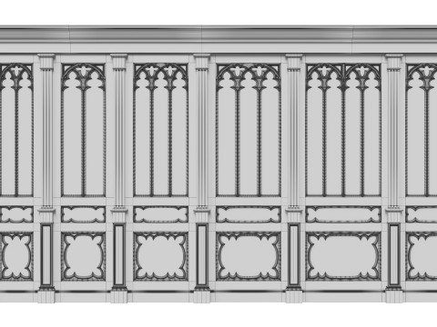 Wooden panels 25 3D 模型
