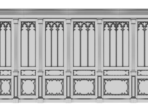 Wooden panels 25 3D Model