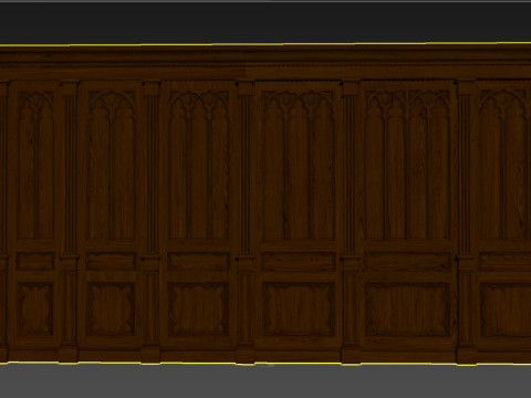 Wooden panels 25 3D 模型