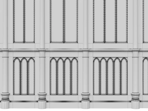 Wooden panels 26 3D Model