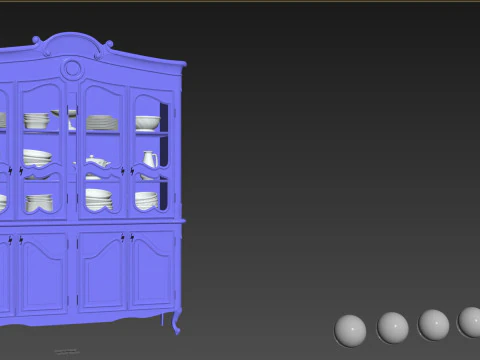 Display cabinet 1400 3D Model