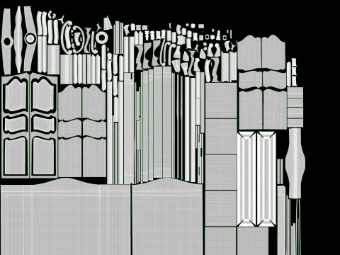 Closet 1200 3D Model