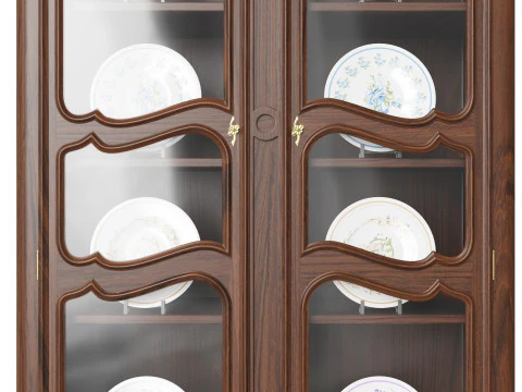 Showcase in classic style 1200 3D Model