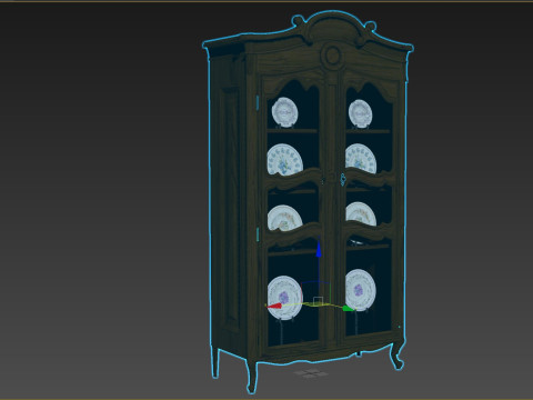 Showcase in classic style 1200 3D Model