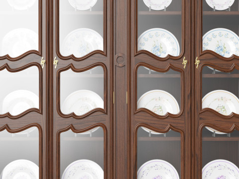 Showcase in classic style 1400 3D Model