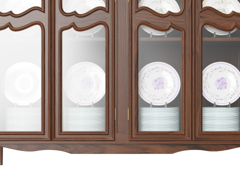 Showcase in classic style 1400 3D Model
