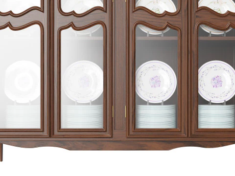 Showcase in classic style 1400 3D Model