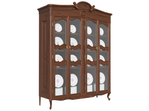 Showcase in classic style 1400 3D Model