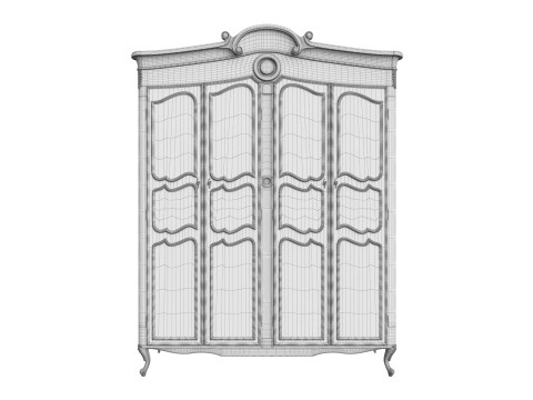 Showcase in classic style 1400 3D Model