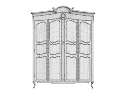 Showcase in classic style 1400 3D Model