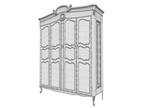 Showcase in classic style 1400 3D Model