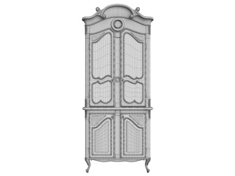 Classic style display cabinet 750 3Dモデル
