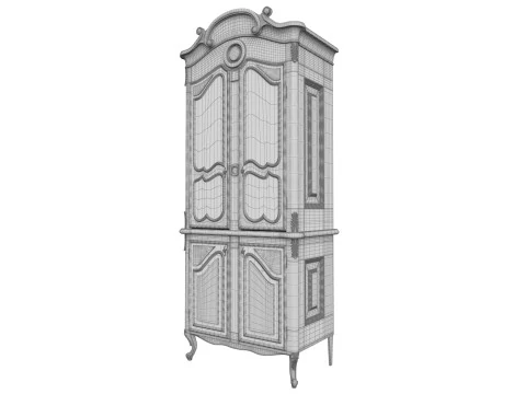 Classic style display cabinet 750 3D Model
