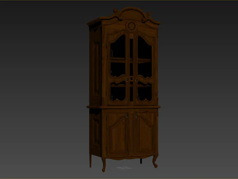 Classic style display cabinet 750 3D Model