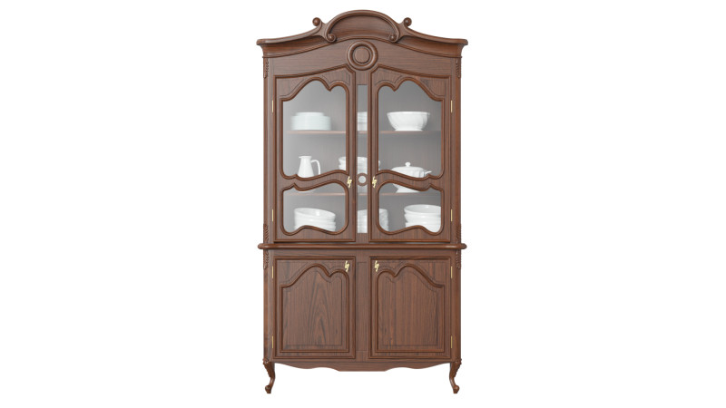 Classic style display cabinet 1200 3D Model .c4d .max .obj .3ds .fbx .stl .blend