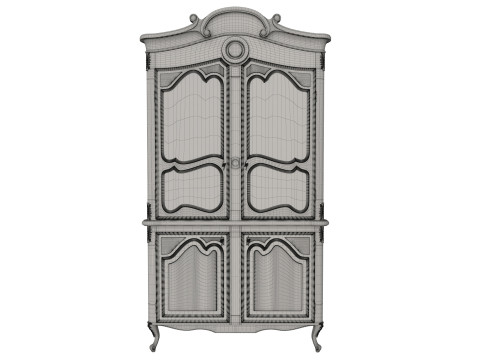 Classic style display cabinet 1200 3D Model
