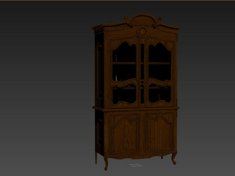 Classic style display cabinet 1200 3D Model