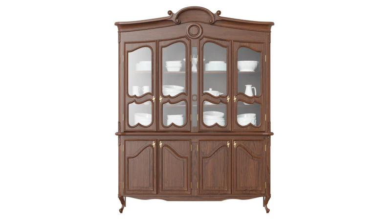 Classic style display cabinet 1400 3D Model .c4d .max .obj .3ds .fbx .stl .blend 
